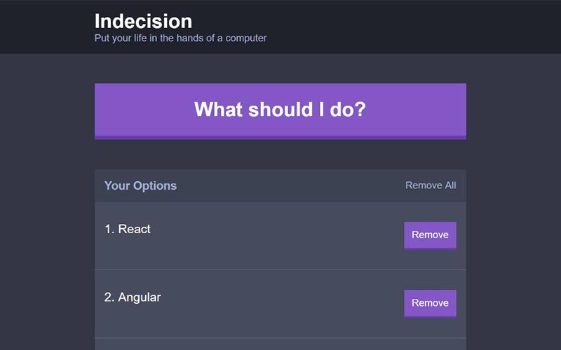 Indecision App